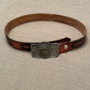 Vintage Honda Gold Wing Collectors AMERICA ON TOUR Belt & Metal Buckle #2060